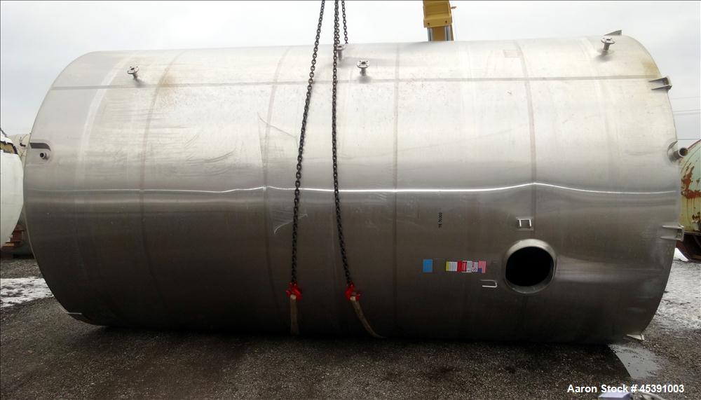 Used 14,500 Gallon Stainless Steel DCI Dimple Jacketed Tank