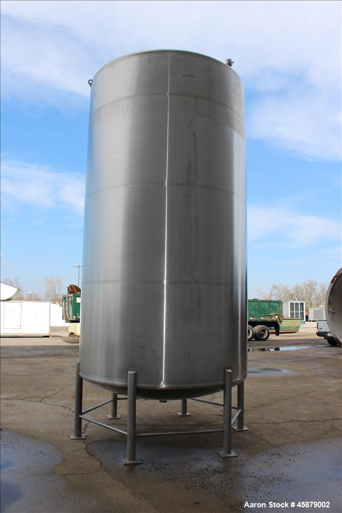 Used DCI Storage Tank, 5,200 Gallon, 316/316L Stainless Steel, Vertical.