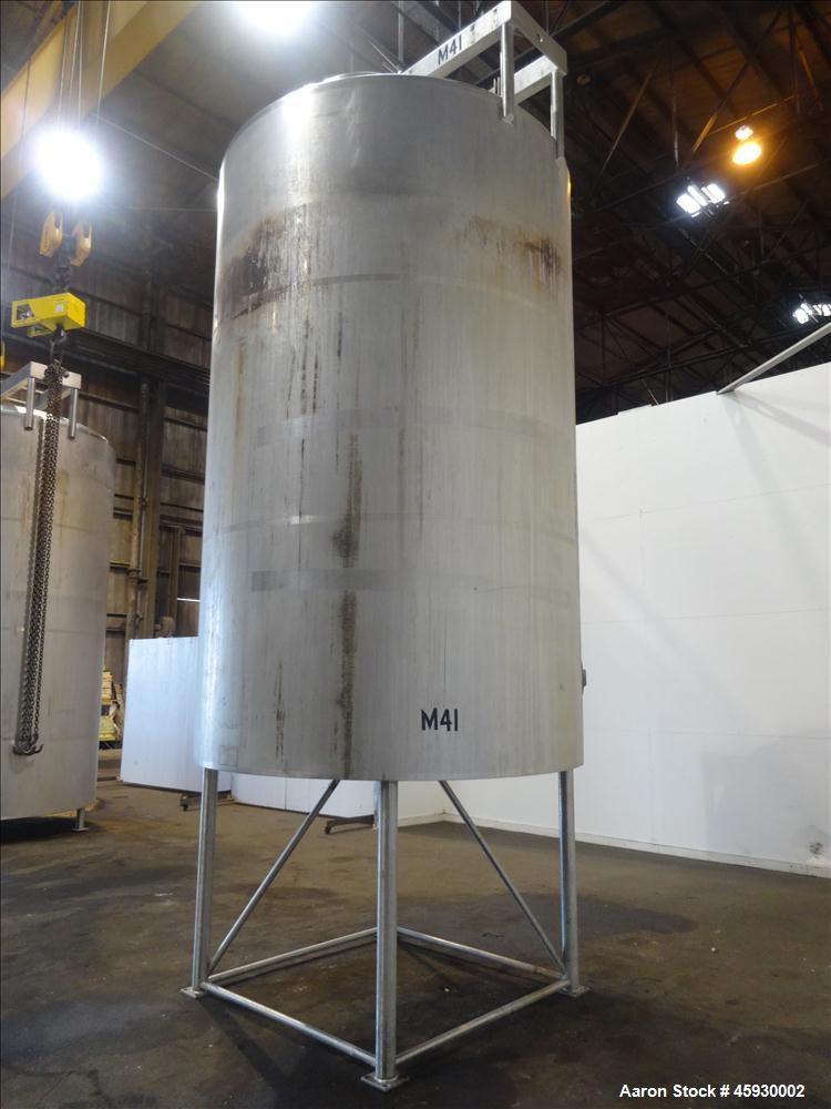 Used DCI 3,000 Gallon, Dimple Jacketed Tank, 304 Stainless steel, Vertical. Approximate 80" diameter x 139" straight side. Dimple jacketed 60 psi at 308 degrees F. Jacket volume 24 gallons. Dished to...
