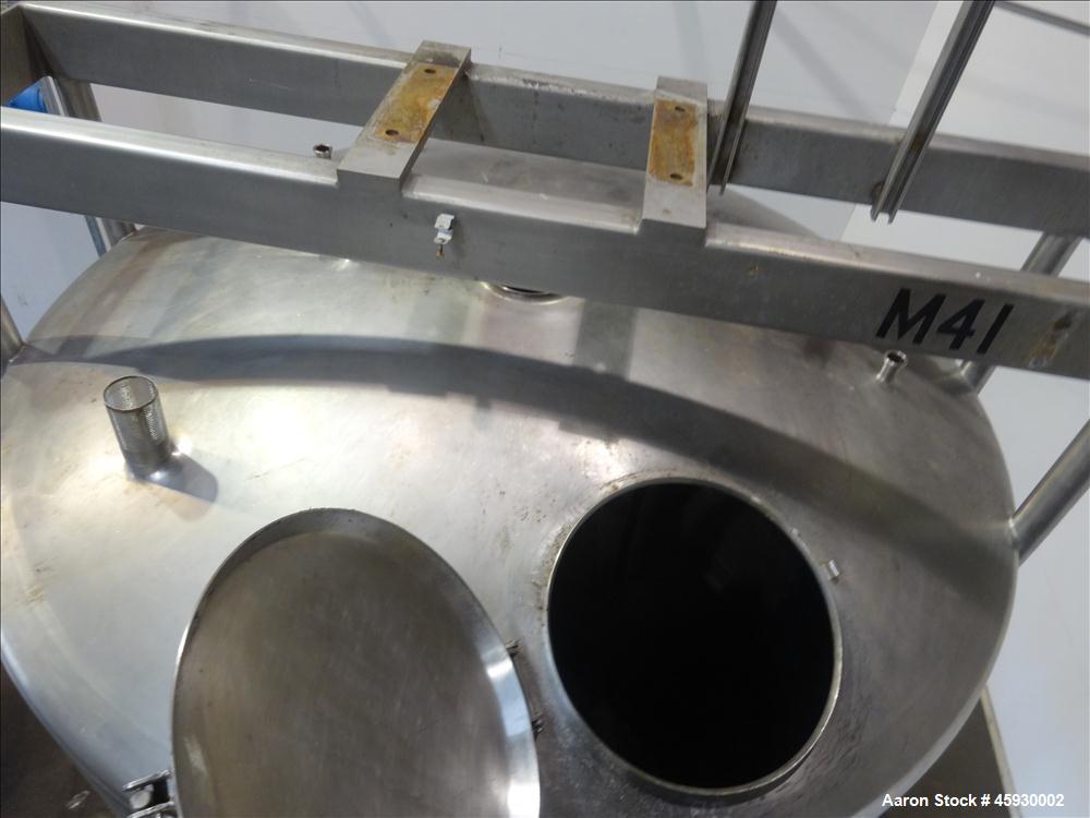 Used DCI 3,000 Gallon, Dimple Jacketed Tank, 304 Stainless steel, Vertical. Approximate 80" diameter x 139" straight side. Dimple jacketed 60 psi at 308 degrees F. Jacket volume 24 gallons. Dished to...