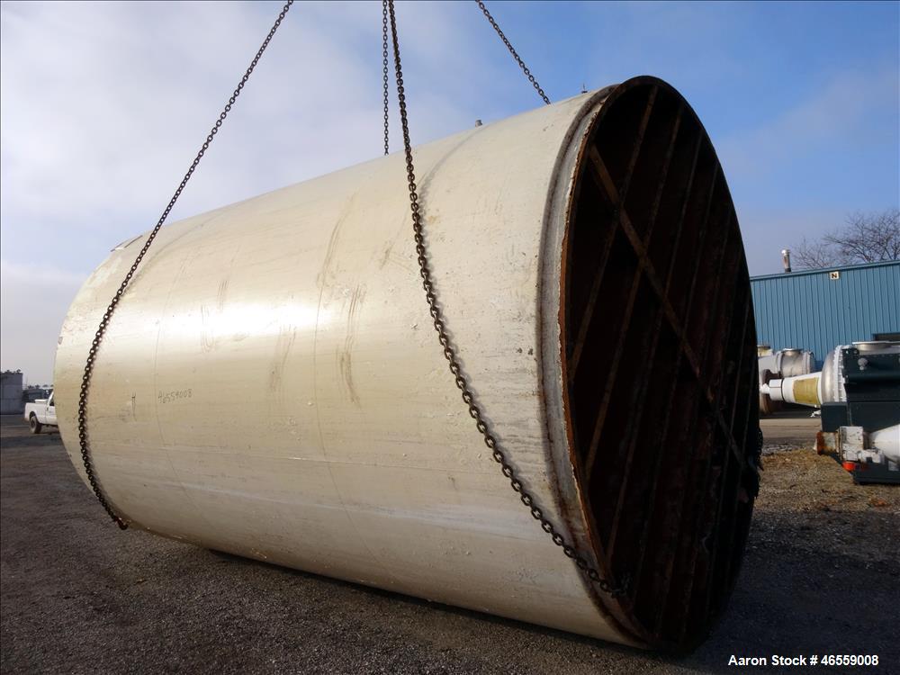 Used DCI Tank, 10,000 Gallon, 304 Stainless Steel, Vertical. Approximately 132" diameter x 196" straight side. Dished Top, Sloped Bottom. Insulated. Openings top (2) 3", Side bottom manway 20" x 16" ...