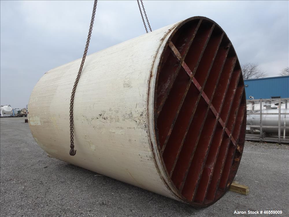 Used DCI Tank, 10,000 Gallon, 304 Stainless Steel, Vertical. Approximately 132" diameter x 196" straight side. Dished Top, Sloped Bottom. Insulated. Openings top (2) 3", Side bottom manway 20" x 16" ...