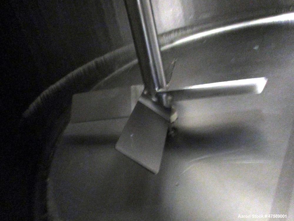 Used DCI Food Grade Silo, 10,000 Gallon, 304 Stainless Steel, Vertical.