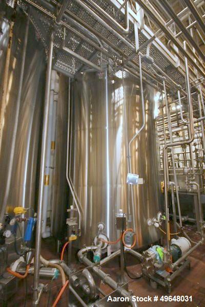 Used DCI 7,500 Gallon Jacketed Mix Tank, 316L Stainless Steel