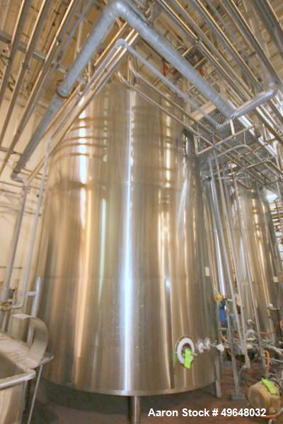 Used DCI 7,500 Gallon Jacketed Mix Tank, 316L Stainless Steel