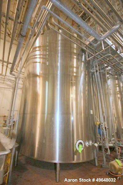 Used DCI 7,500 Gallon Jacketed Mix Tank, 316L Stainless Steel