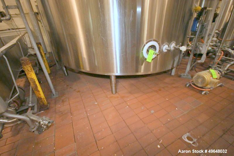 Used DCI 7,500 Gallon Jacketed Mix Tank, 316L Stainless Steel