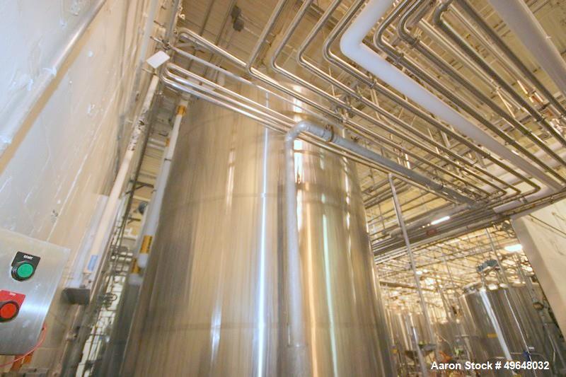 Used DCI 7,500 Gallon Jacketed Mix Tank, 316L Stainless Steel