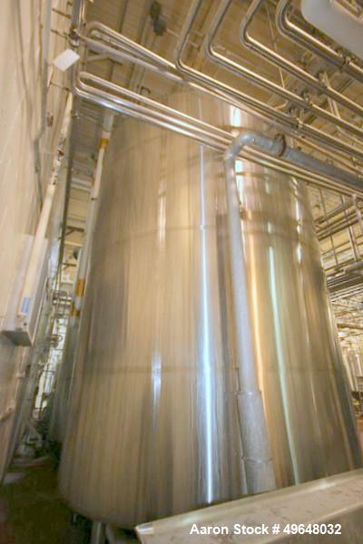 Used DCI 7,500 Gallon Jacketed Mix Tank, 316L Stainless Steel