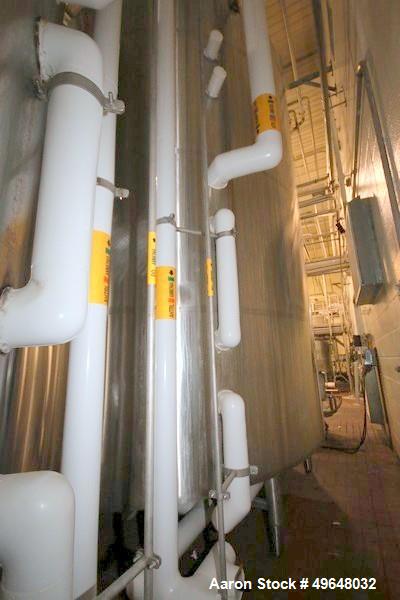 Used DCI 7,500 Gallon Jacketed Mix Tank, 316L Stainless Steel