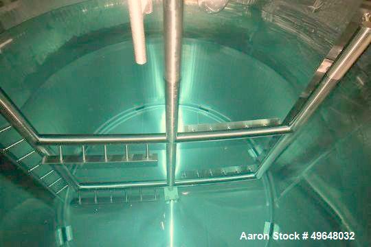Used DCI 7,500 Gallon Jacketed Mix Tank, 316L Stainless Steel