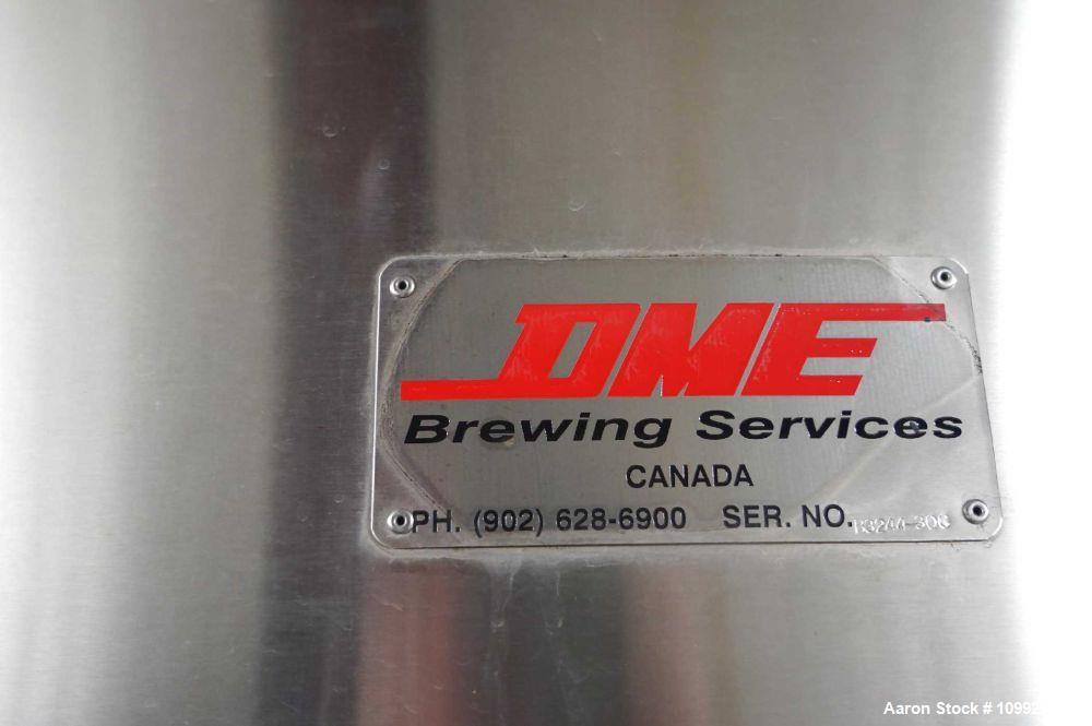 Used-DME Brewing Services Vertical Stainless Steel Fermentation Tank; 240 BBL