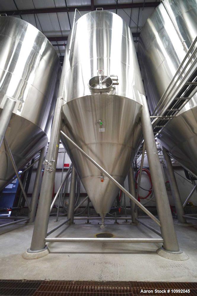 Used DME Brewing Services Vertical Stainless Steel Fermentation Tank; 240 BBL