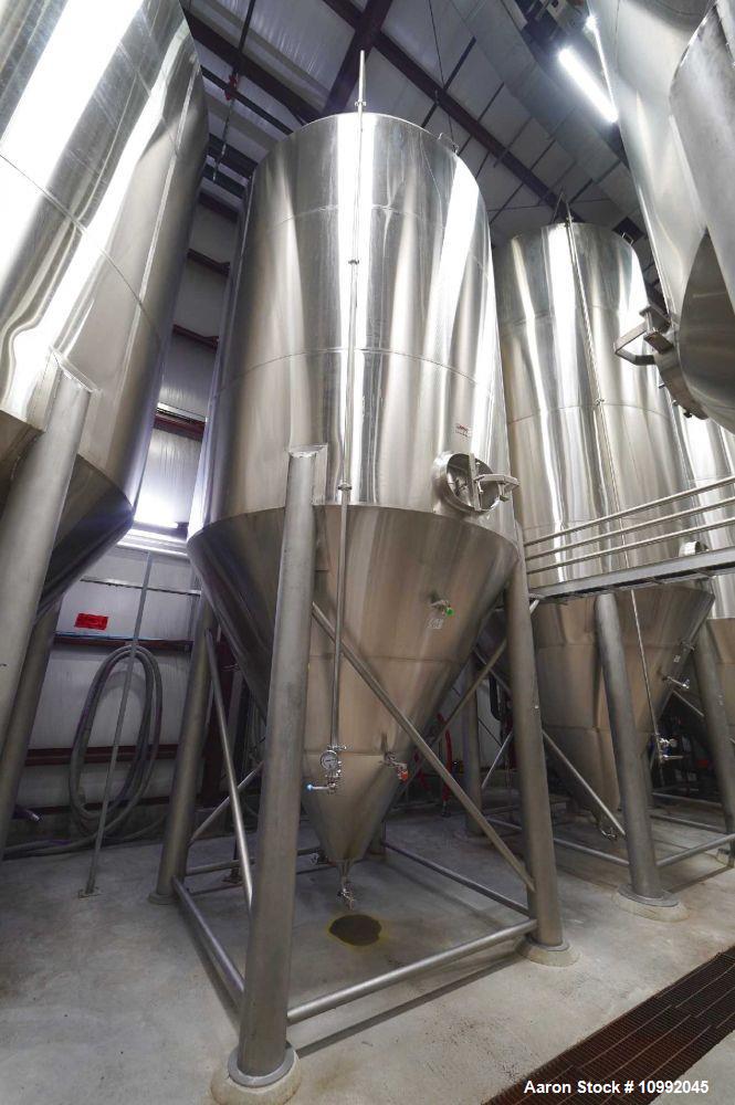 Used DME Brewing Services Vertical Stainless Steel Fermentation Tank; 240 BBL