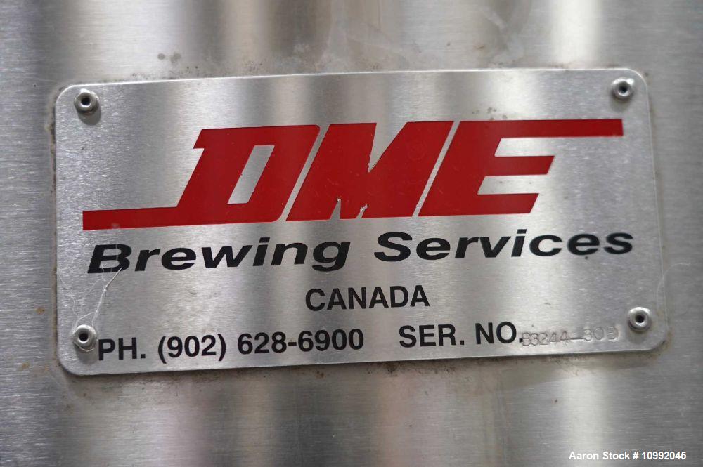 Used-DME Brewing Services Vertical Stainless Steel Fermentation Tank; 240 BBL