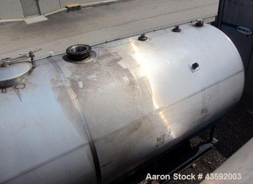Used Dairy Craft Tank, 5000 Gallon, 316 Stainless Steel, Horizontal. Approximately 84” diameter x 209” straight side, dished heads. UL Rated for above ground flammable storage, UL #123061. Top mounte...