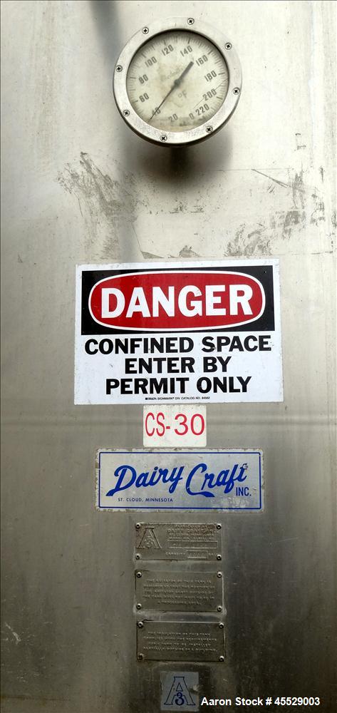 Used 6,000 Gallon Stainless Steel Dairy Craft Tank