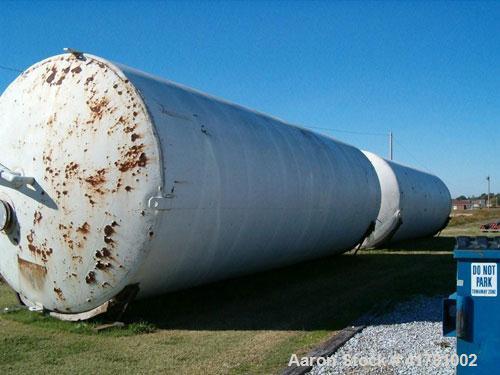 Used Dairy Craft Silo Tank, 30,000 Gallon, 304 Stainless Steel. Approximately 160" diameter x 444" straight side, dished top, 1" per foot sloped bottom. Internal rated 2.5 psig, 100 Square feet steam...