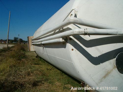 Used Dairy Craft Silo Tank, 30,000 Gallon, 304 Stainless Steel. Approximately 160" diameter x 444" straight side, dished top, 1" per foot sloped bottom. Internal rated 2.5 psig, 100 Square feet steam...