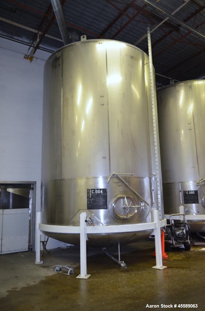 Used 12609 Gallon De Laval Stainless Steel Vertical Tank