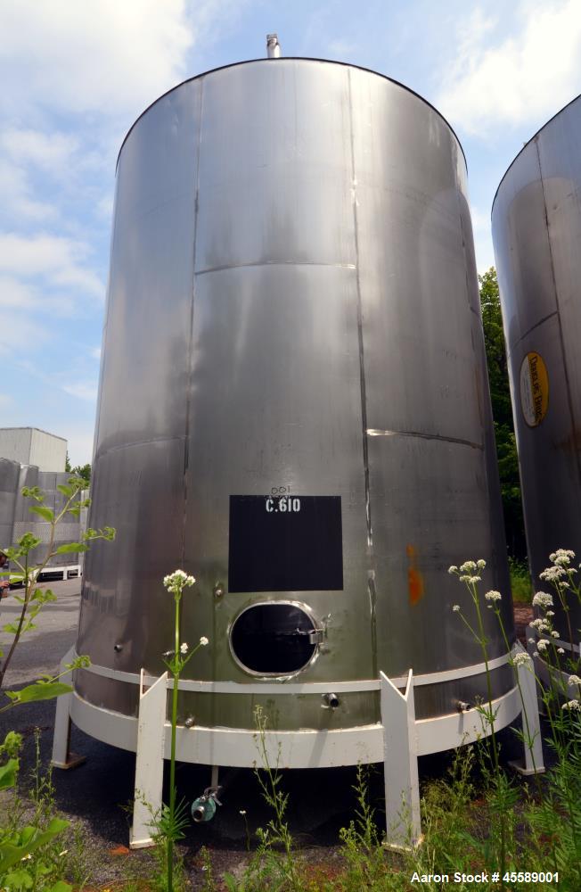 Used 15000 Gallon Douglas Brothers 304 Stainless Steel Tank