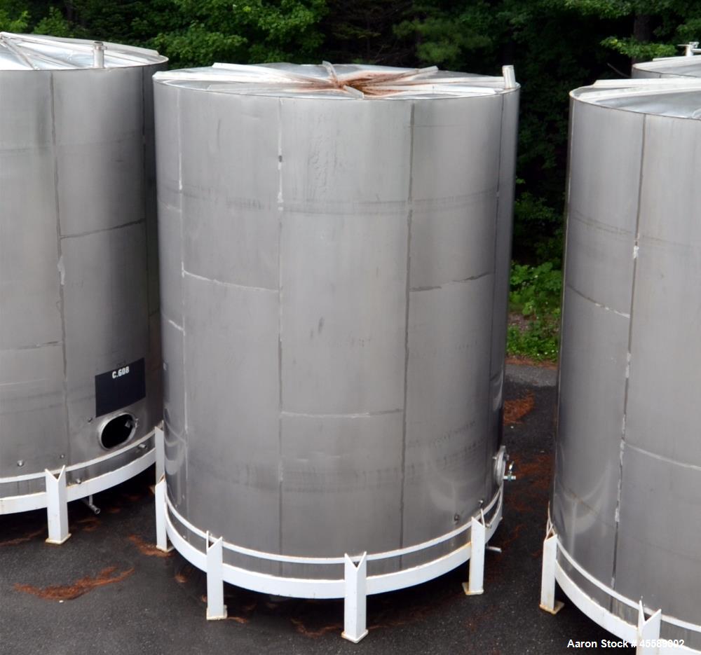 Used 15000 Gallon Douglas Brothers 304 Stainless Steel Vertical Tank