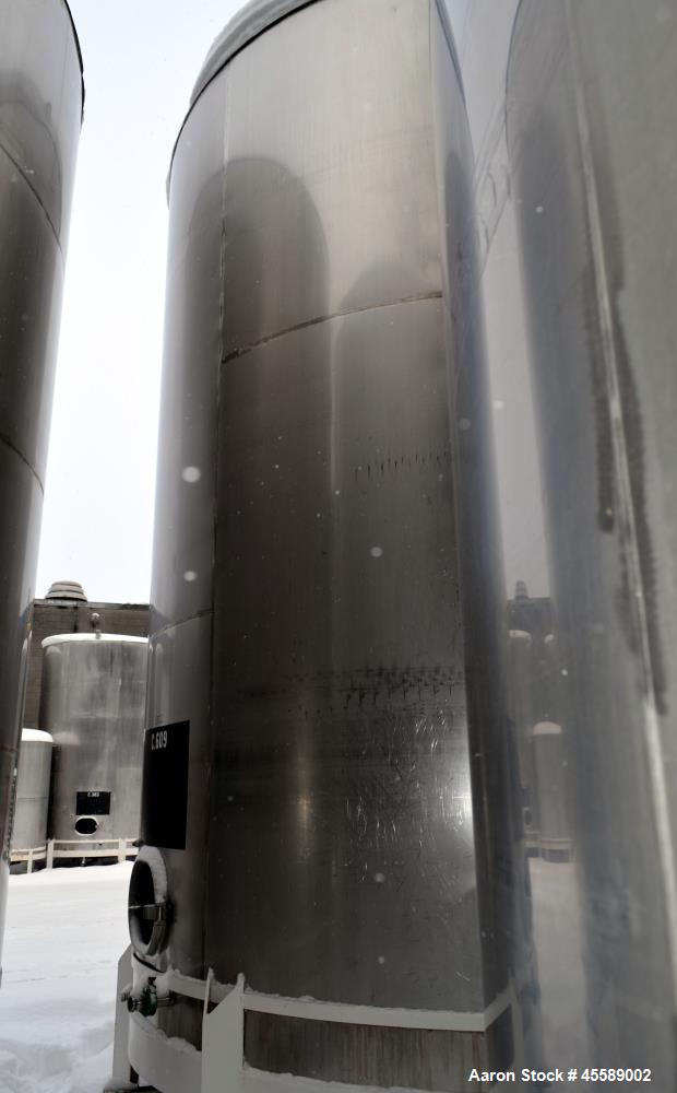 Used 15000 Gallon Douglas Brothers 304 Stainless Steel Vertical Tank