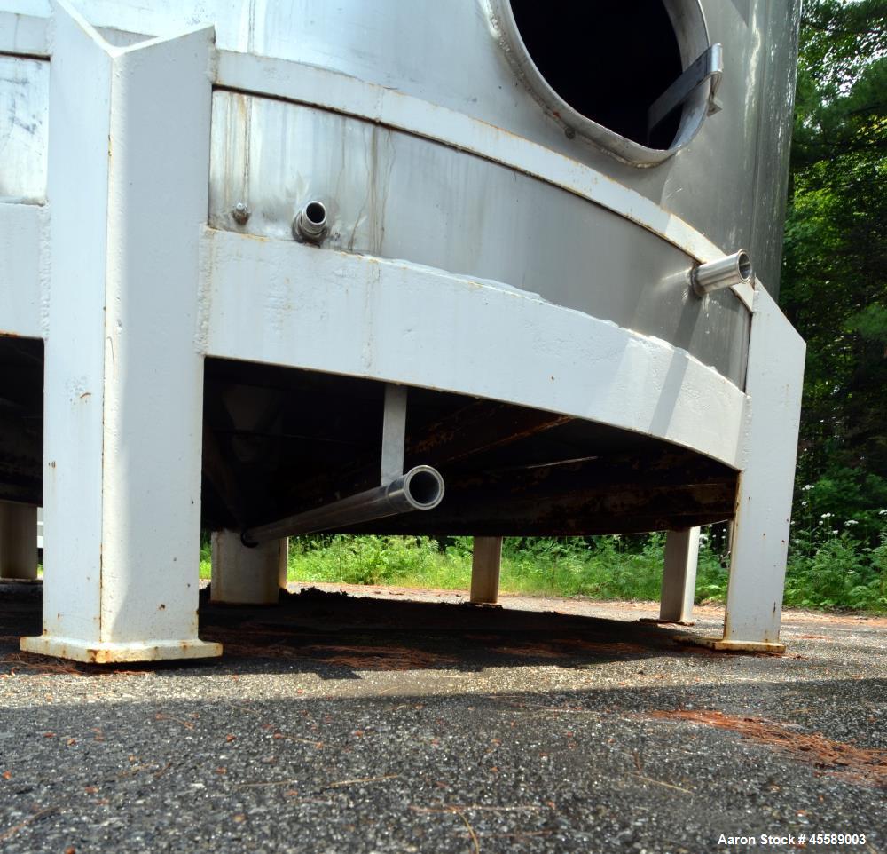 Used 15000 Gallon Douglas Brothers 304 Stainless Steel Vertical Tank