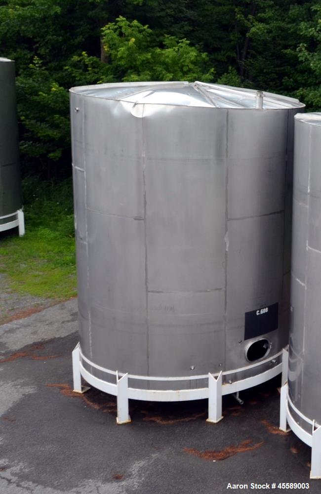 Used 15000 Gallon Douglas Brothers 304 Stainless Steel Vertical Tank