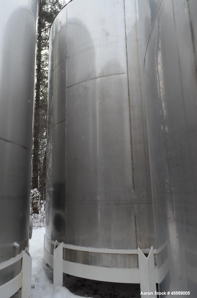 Used 15000 Gallon Douglas Brothers 304 Stainless Steel Vertical Tank