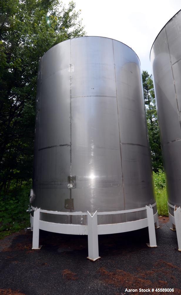 Used 15000 Gallon Douglas Brothers 304 Stainless Steel Vertical Tank