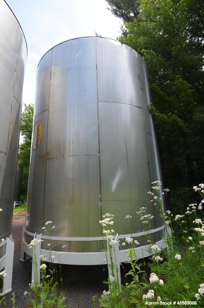 Used 15000 Gallon Douglas Brothers 304 Stainless Steel Vertical Tank