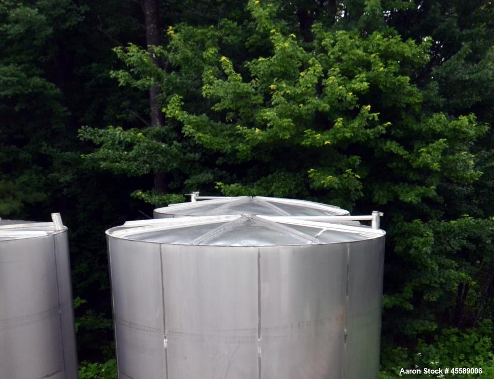 Used 15000 Gallon Douglas Brothers 304 Stainless Steel Vertical Tank