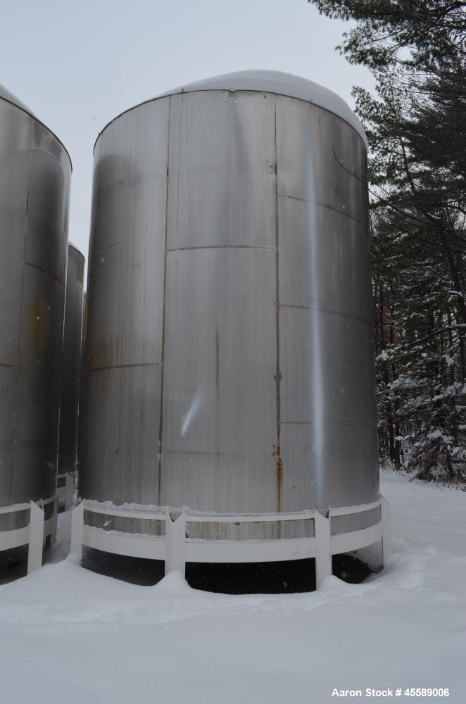 Used 15000 Gallon Douglas Brothers 304 Stainless Steel Vertical Tank