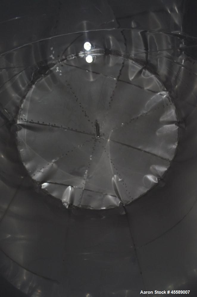 Used 11500 Gallon Douglas Brothers 304 Stainless Steel Vertical Tank
