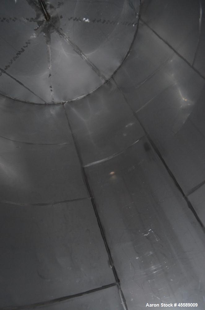 Used 11500 Gallon Douglas Brothers 304 Stainless Steel Vertical Tank