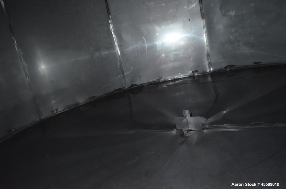 Used 11500 Gallon Douglas Brothers 304 Stainless Steel Vertical Tank