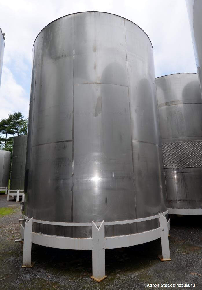 Used 15000 Gallon Douglas Brothers 304 Stainless Steel Vertical Tank