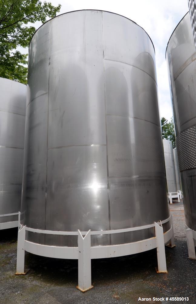 Used 15000 Gallon Douglas Brothers 304 Stainless Steel Vertical Tank