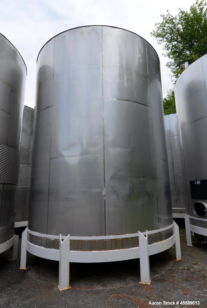 Used 15000 Gallon Douglas Brothers 304 Stainless Steel Vertical Tank