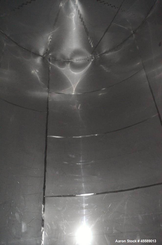 Used 15000 Gallon Douglas Brothers 304 Stainless Steel Vertical Tank