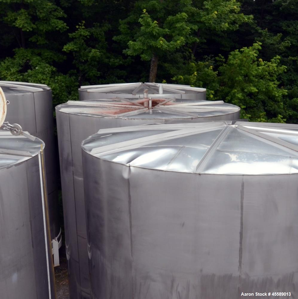 Used 15000 Gallon Douglas Brothers 304 Stainless Steel Vertical Tank