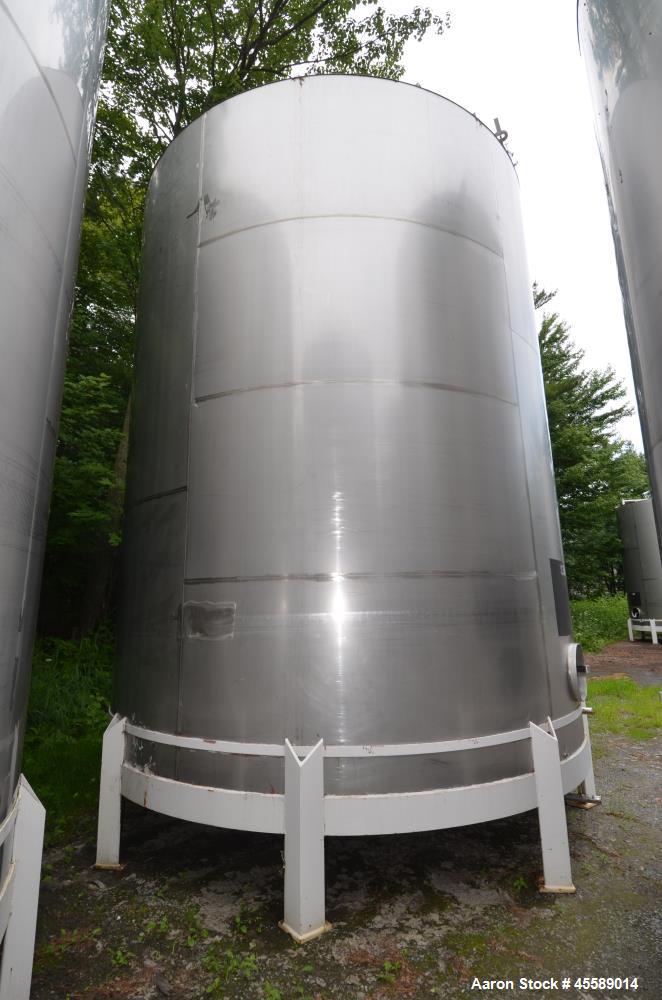 Used 15000 Gallon Douglas Brothers 304 Stainless Steel Vertical Tank