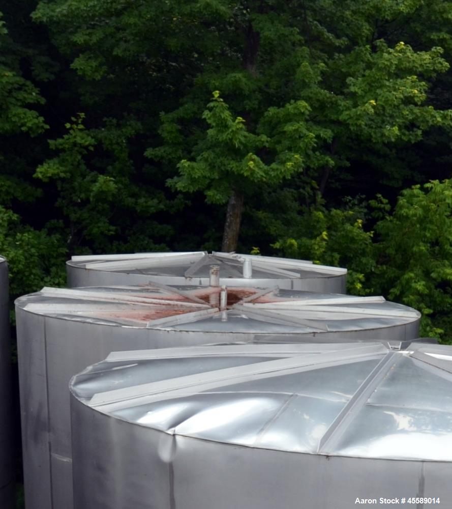 Used 15000 Gallon Douglas Brothers 304 Stainless Steel Vertical Tank