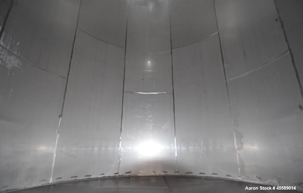 Used 15000 Gallon Douglas Brothers 304 Stainless Steel Vertical Tank