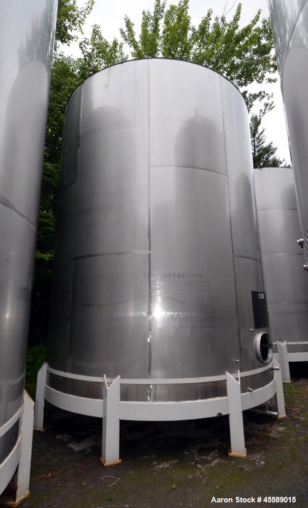 Used 15000 Gallon Douglas Brothers 304 Stainless Steel Vertical Tank