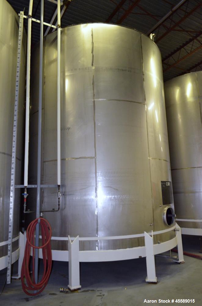 Used 15000 Gallon Douglas Brothers 304 Stainless Steel Vertical Tank