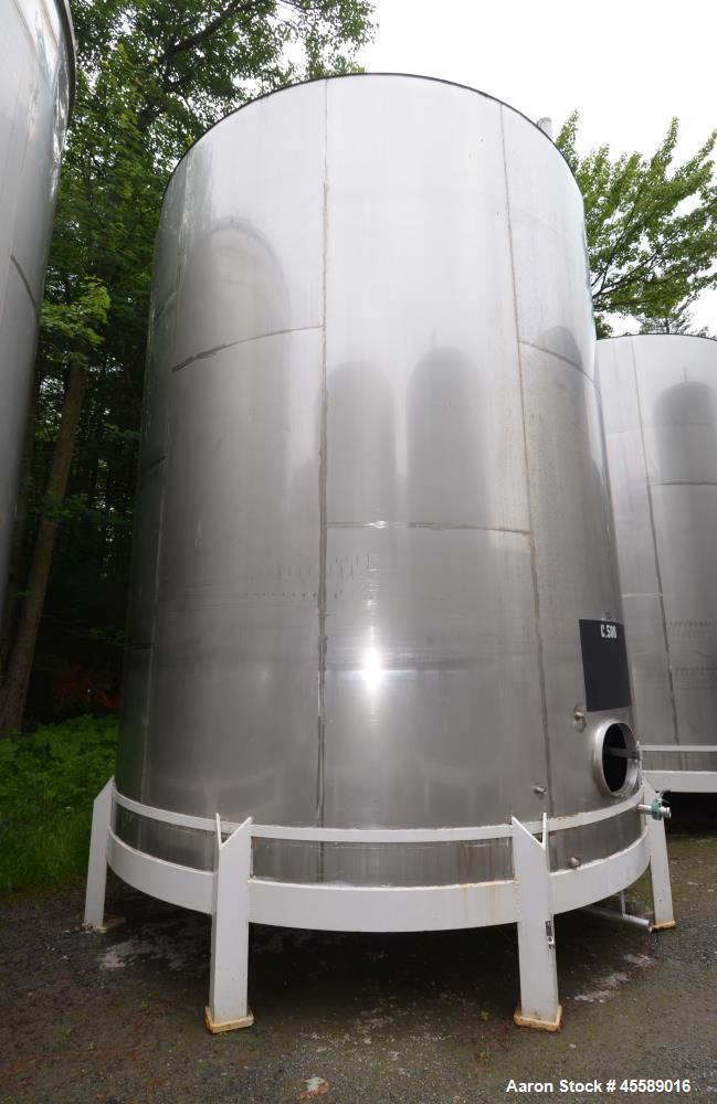 Used 15000 Gallon Douglas Brothers 304 Stainless Steel Vertical Tank