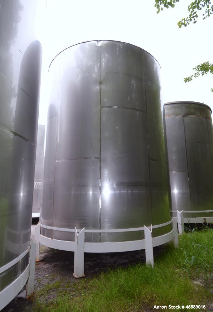 Used 15000 Gallon Douglas Brothers 304 Stainless Steel Vertical Tank