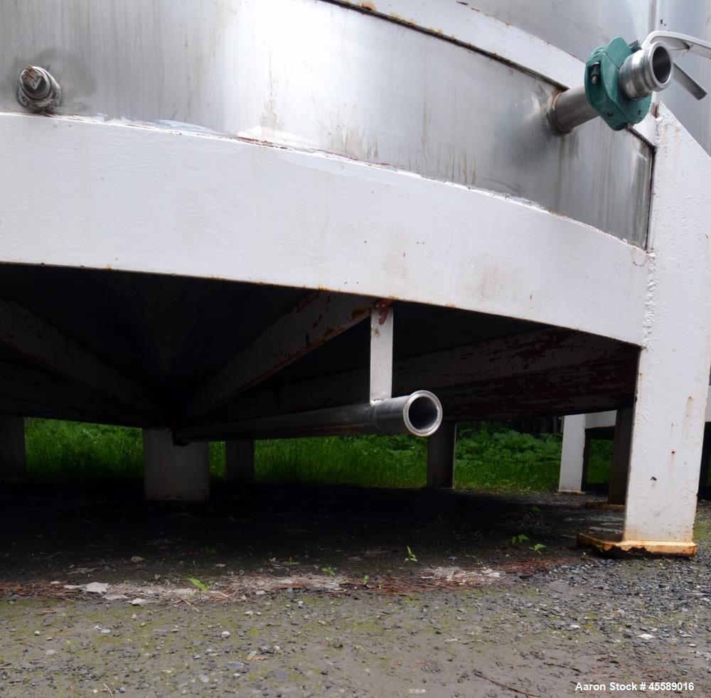 Used 15000 Gallon Douglas Brothers 304 Stainless Steel Vertical Tank